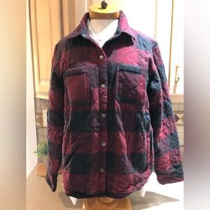 Dickies Red and Black Plaid Quilted Jacket Sz. XL